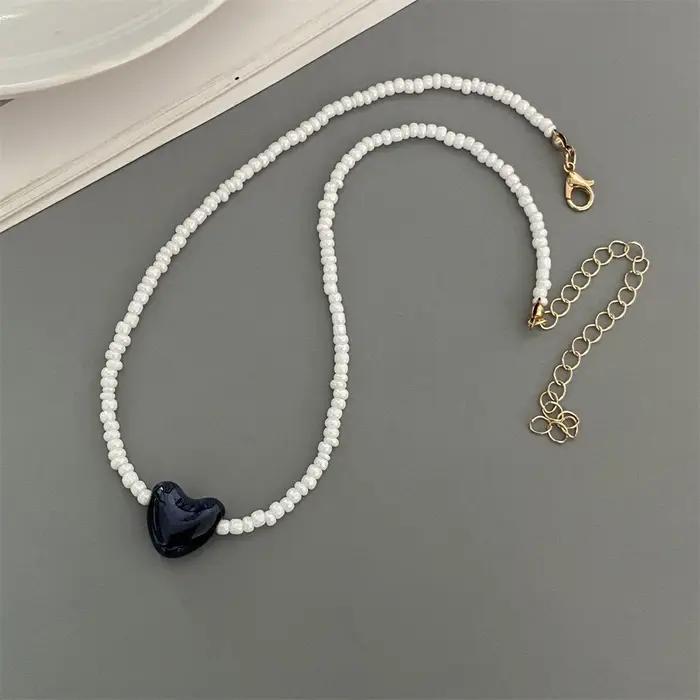 Collier ras du cou en céramique pour femmes et filles