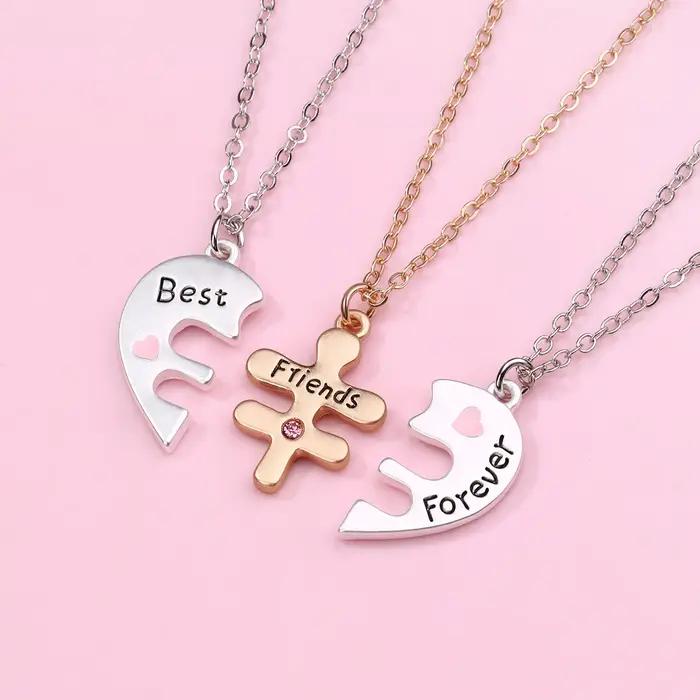 Collier en forme de cœur magnétique pour femmes, cadeau d'amitié éternelle, bijoux stylés pour amies, occasions spéciales