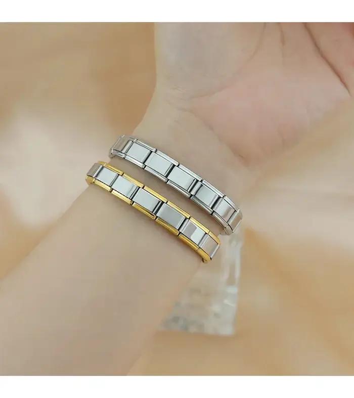 Bracelet à breloques rétro en acier inoxydable doré pour femmes et hommes, bijoux vintage pour toutes les occasions spéciales