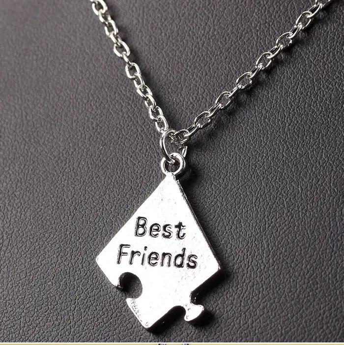 Ensemble de 3 pièces tendance de collier meilleur ami pour femmes et hommes