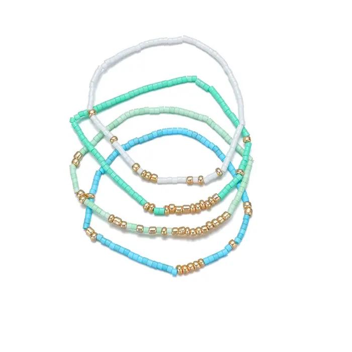 Ensemble de bracelets extensibles en perles de rocaille style Boho pour femmes