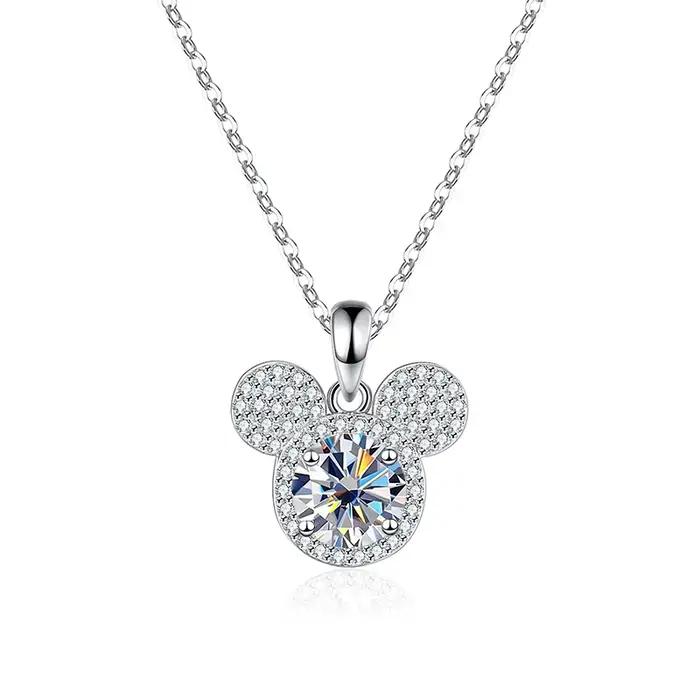 PomerceJelly-Pendentif en argent regardé S925 pour femme