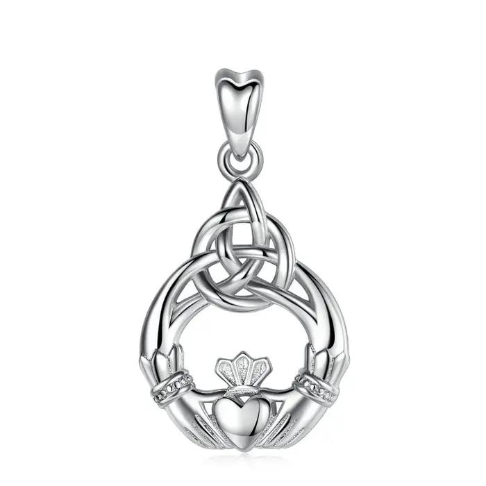Eudora – collier en argent Sterling 100% pour femmes, 925, pendentif à nœud celtique, breloque, bijoux à la mode, cadeau Surprise, D189