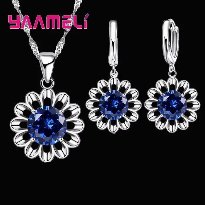 Ensemble de bijoux de mariage pour femmes, nouvelle mode, argent Sterling 925 de qualité supérieure,