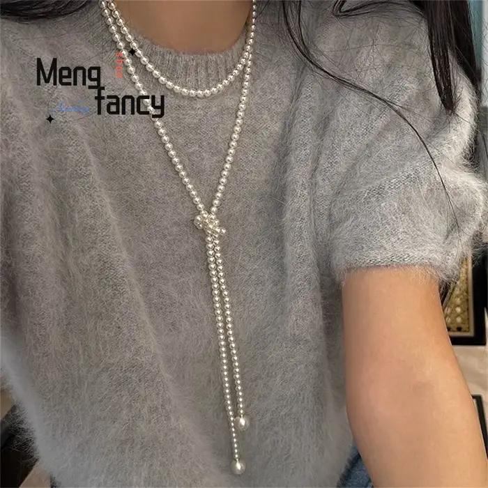 Collier de perles d'eau douce certifié style classique avec motif géométrique pour femmes élégance moderne polyvalent pour occasions spéciales