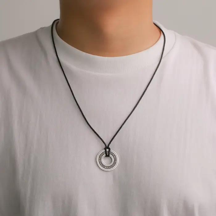LIKGREAT juif Shema hébreu collier pour femmes hommes israélien Kabbalah bénédiction pendentif en acier inoxydable Judaica tour de cou amulette cadeau