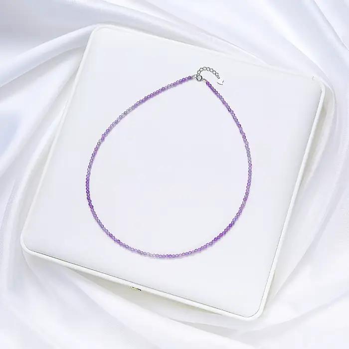 Collier tourmaline en argent regardé 925 pour femme, tour de cou en pierre naturelle, cadeau de trav