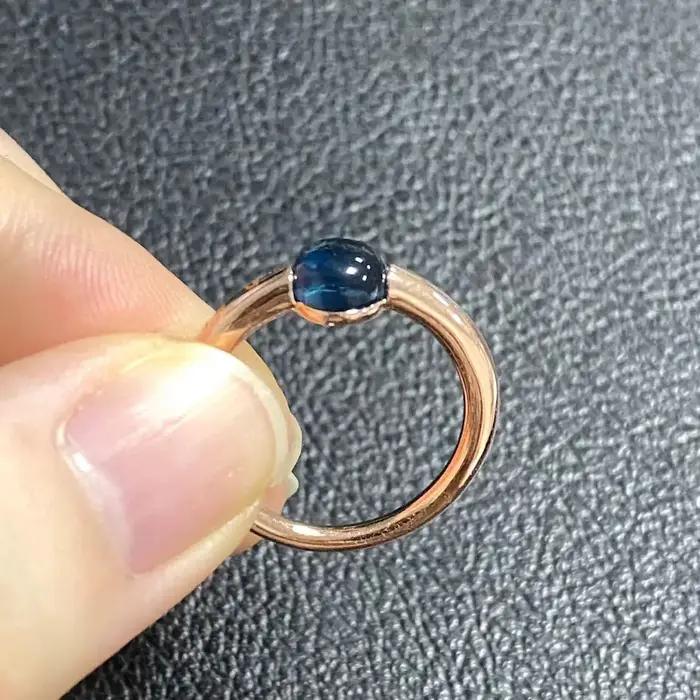 Bague Candy Style en plaqué or rose avec cristal multicolore pour femmes, alliance de mariage et bijoux de mode pour occasions spéciales