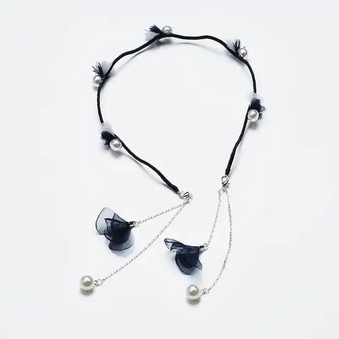 Boucle d'oreille à pampilles pour femmes et filles, cerceau à cheveux, bandeaux pour cheveux, banderole de lunette douce, bandeau de sauna ent plus foncé, accessoires de mode, nouveauté