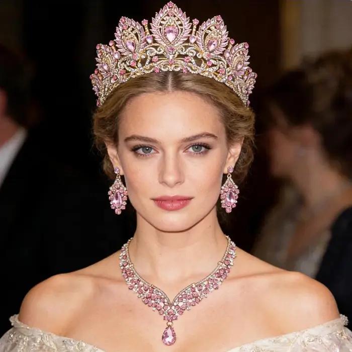 Parures de bijoux Princesse Reine Mariée pour femmes