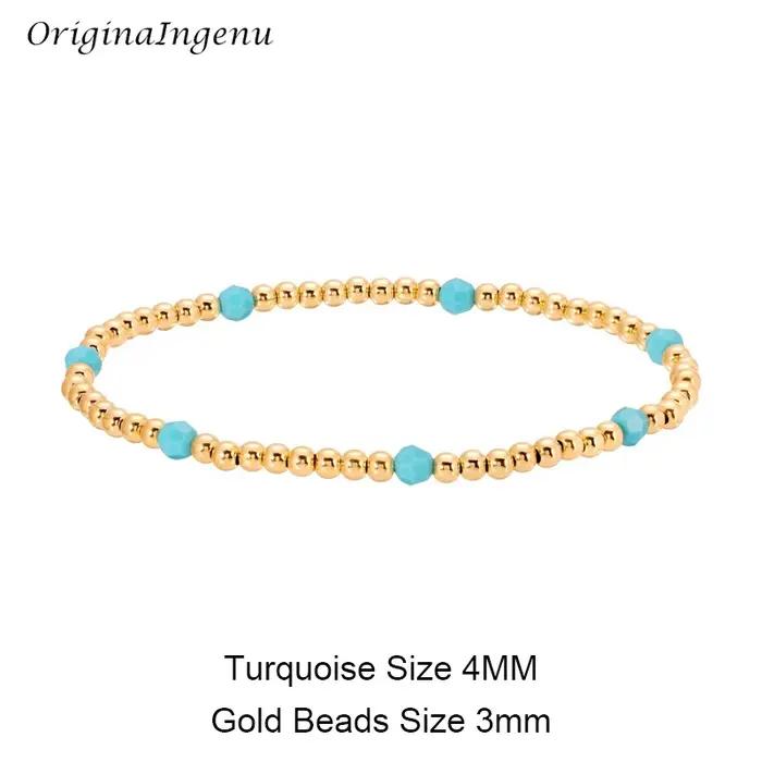 Bracelet élastique rempli d'or