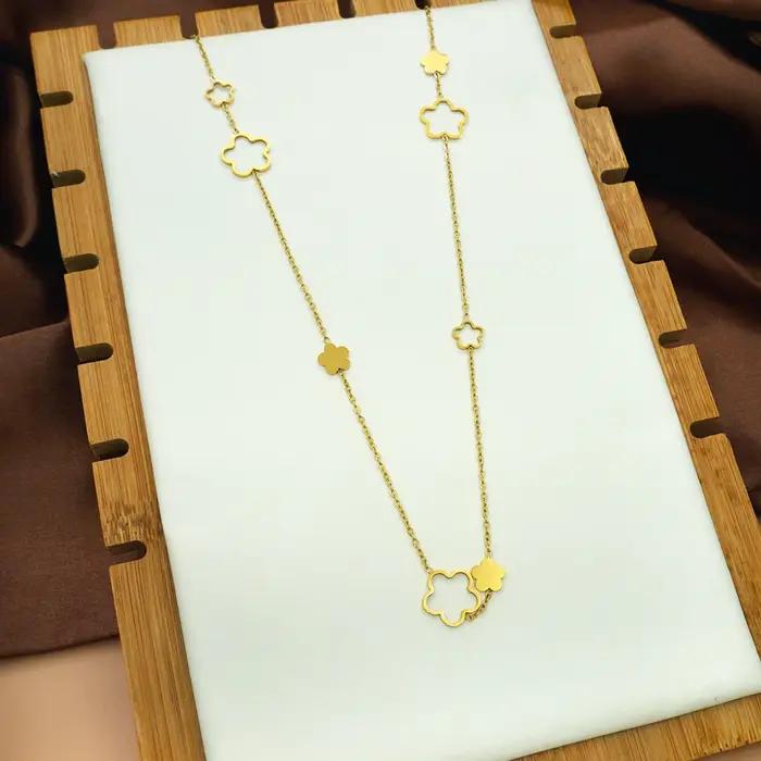 Collier fleuri long pour femme style bohème occasions spéciales anniversaire saint-valentin halloween noel rentrée ecole
