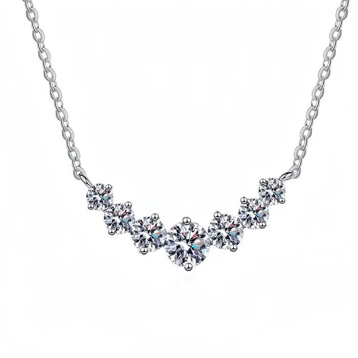 Collier pendentif en argent Sterling 925 en Zircon 5A pour femmes