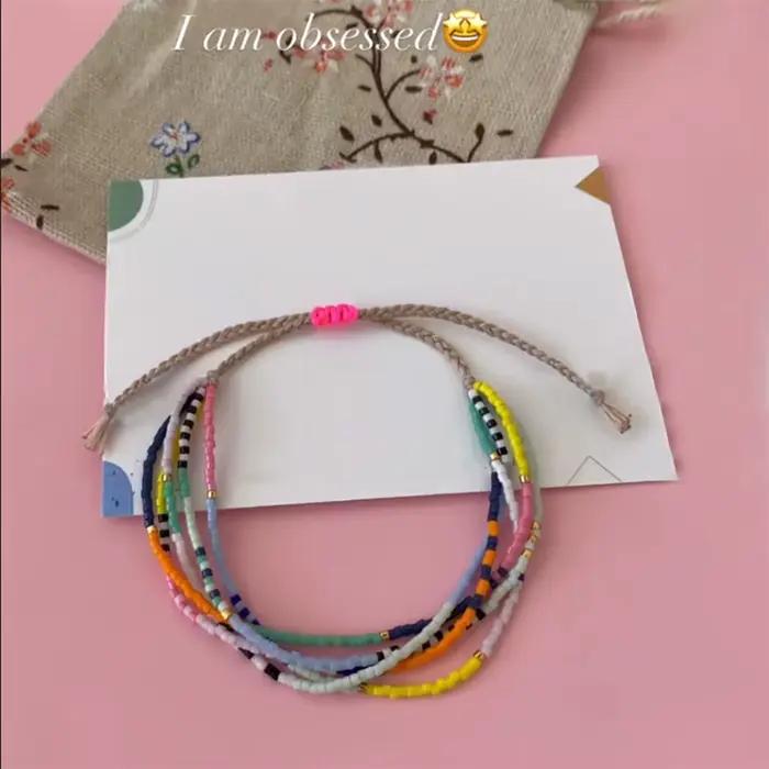 KKBEAD Bracelet de perles Miyuki fait à la main pour femmes empilable multicouche Boho réglable bijoux cadeau pour ses Pulseras Mujer