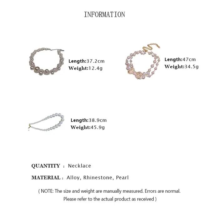 Collier en perles d'imitation style français avec nœud chaîne de clavicule de luxe léger pour mariée bijoux de fête et de mariage occasions spéciales