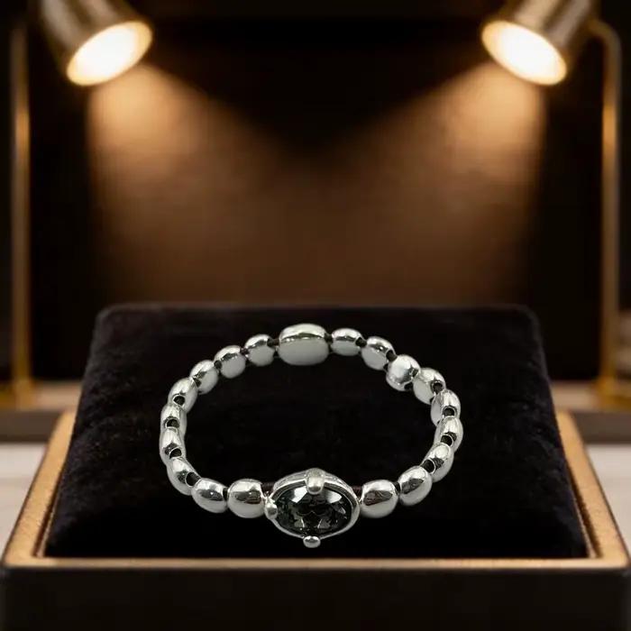 Bracelet Perles Zircon Colorées Scintillantes Tendance Été Unisexe Occasions Spéciales Partie Festival Blanc Rouge Noir Vert