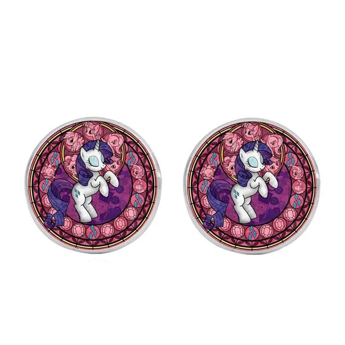 Boucles d'oreilles chat de dessin animé pour enfants filles, licorne en cristal, étoile, papillon, a