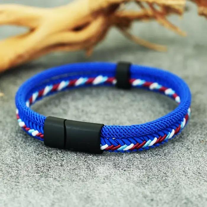 Bracelets en corde à breloques élégants pour hommes