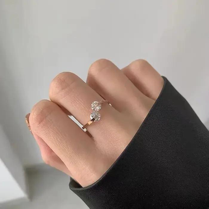 Bagues de mariage en cristal Zircon pour femmes