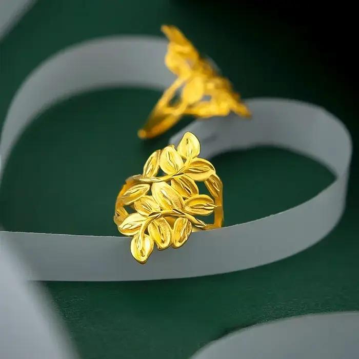 Bague de document en or véritable pour femme, 18 carats, mariée, fête de mariage, optique, matiques