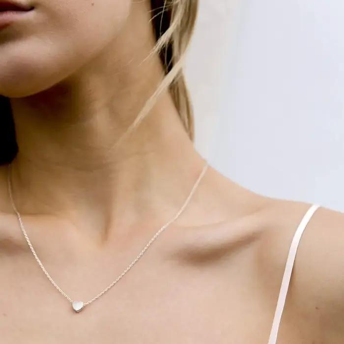 Collier coeur plaqué or K | Collier plaqué argent