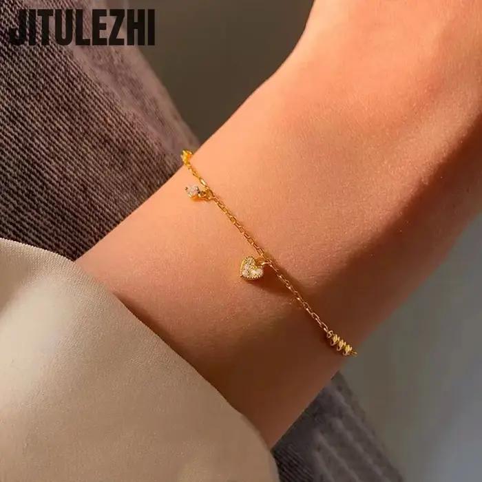 Bracelet en argent sterling 925 pour femmes design moderne star cristal léger pour occasions spéciales anniversaire mariage party