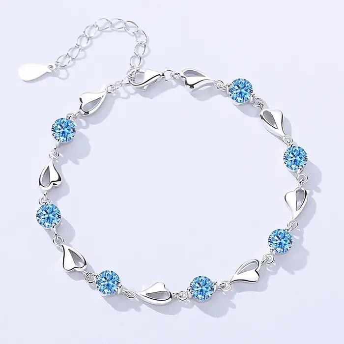 Bracelet en argent sterling 925 à perles multi-couches ajustable avec motif étoile pour femme