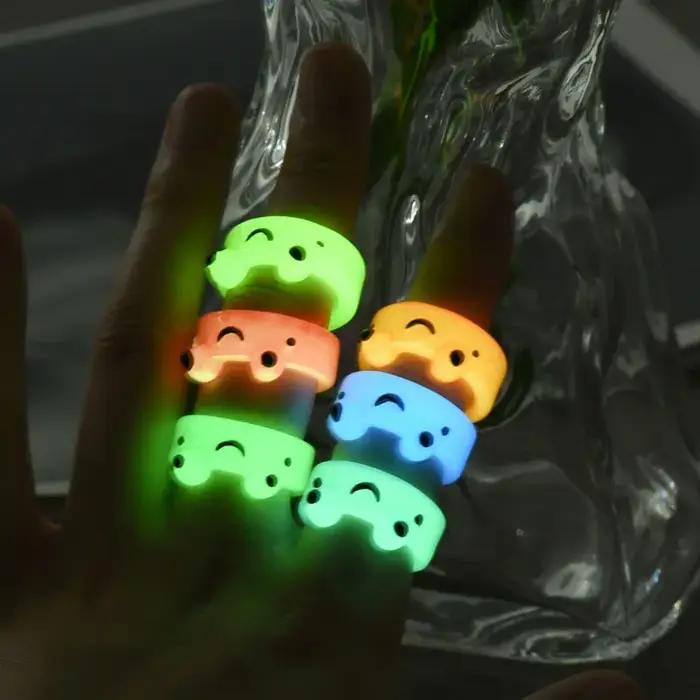Bague grenouille Shoous en résine acrylique colorée pour femmes et filles