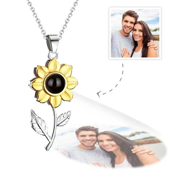 Collier Coeur Personnalisé avec Photo Intérieure Bijou Or Rose Pour Femmes Occasions Spéciales Anniversaire Souvenirs Précieux