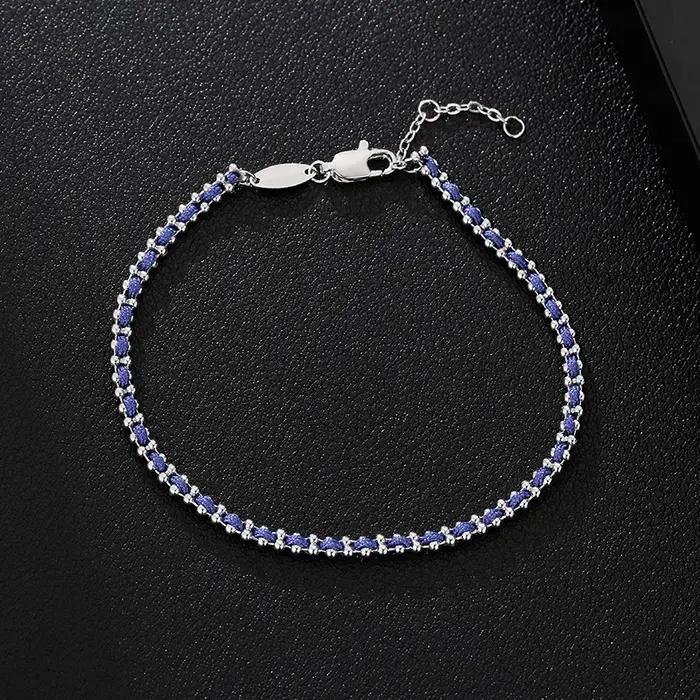 Bracelet de luxe léger plaqué or 18 carats pour femmes, Vintage, corde tissée, chaîne, bijoux cadeau