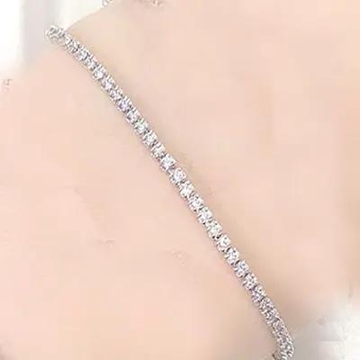 Bracelet de Tennis en argent pur pavé 1.5mm rubis/bleu LT/Turquoise/Montana/blanc/jet/rose/doré/vert couleur Zircon réel 925 bijoux