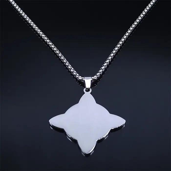Collier Nministériels d de Sorcière en Acier Inoxydable pour Homme et Femme