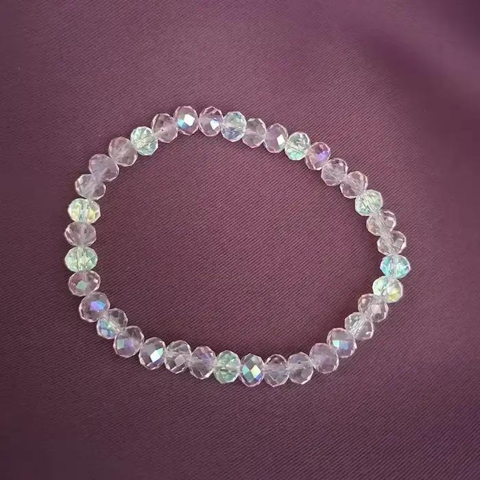 Nouveau Bracelet en cristal d'autriche artificiel, perles en pierre brillante, corde élastique, bijoux pour femmes