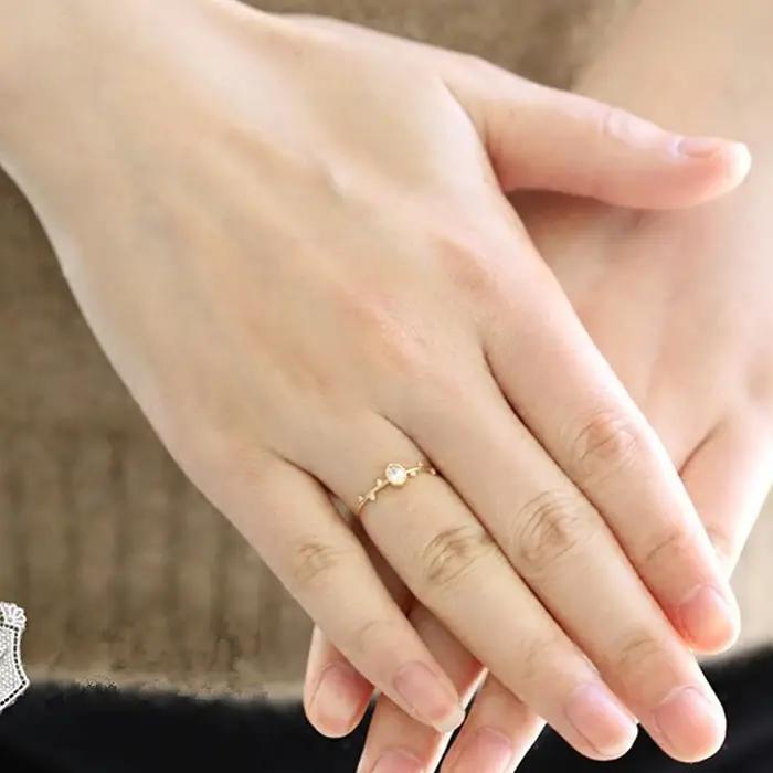 Huretailers-Bague en or pour femme