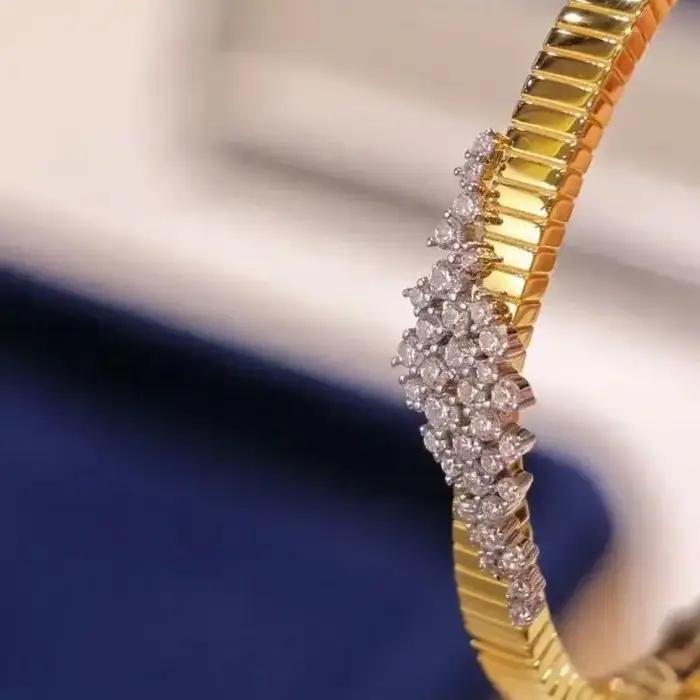 Bracelets Bellux en argent sterling plaqué or véritable