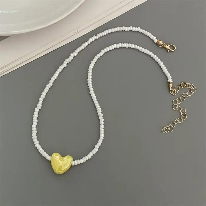Collier ras du cou en céramique pour femmes et filles