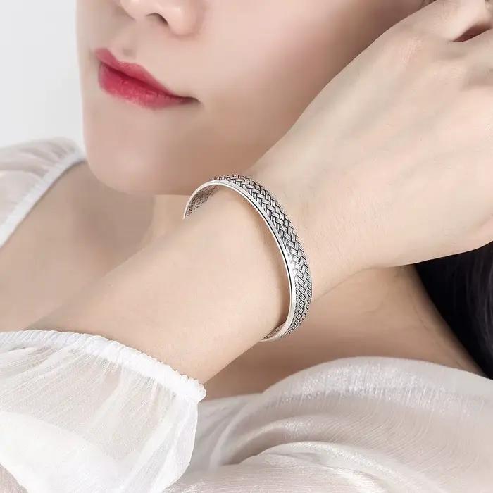 Bracelet en argent Sterling 925 pour femmes et hommes