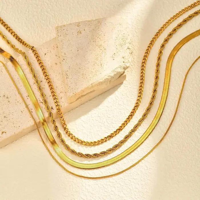 Collier nœud à breloques en acier inoxydable pour femme