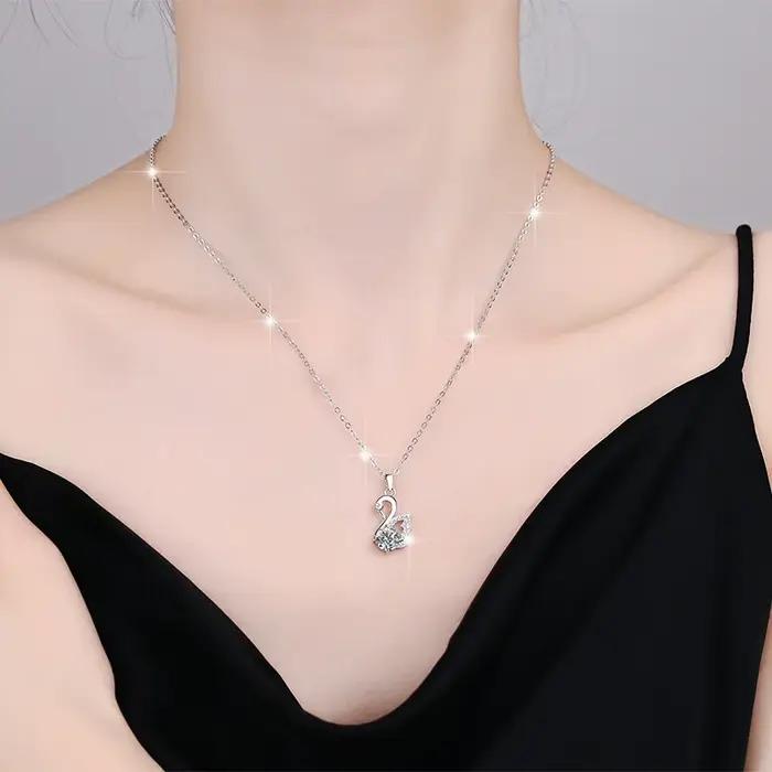 Collier avec pendentif en argent 925 pour femmes
