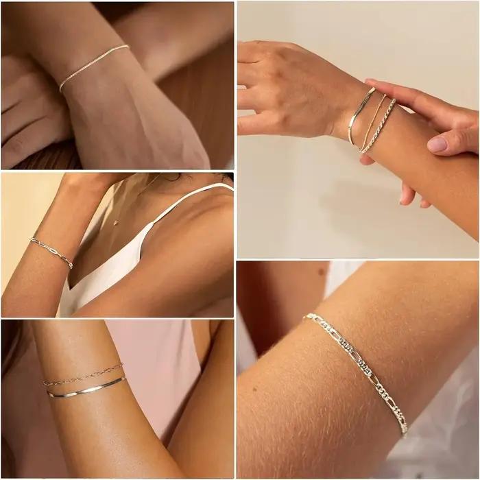 Coffret cadeau Bracelets en argent pour femmes