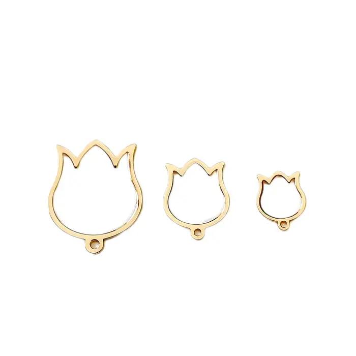 Boucles d'oreilles en cuivre plaqué or et argent véritable