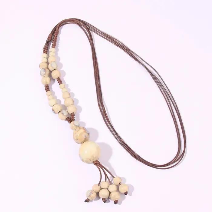 Bijoux ethniques, collier tissé à la main