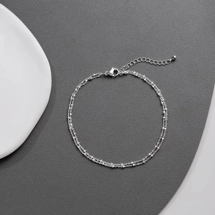 Bracelets de cheville en or/argent pour femmes