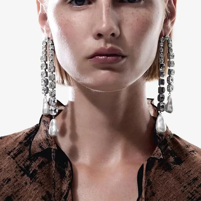 Boucles d'oreilles à pampilles style vacances pour femme