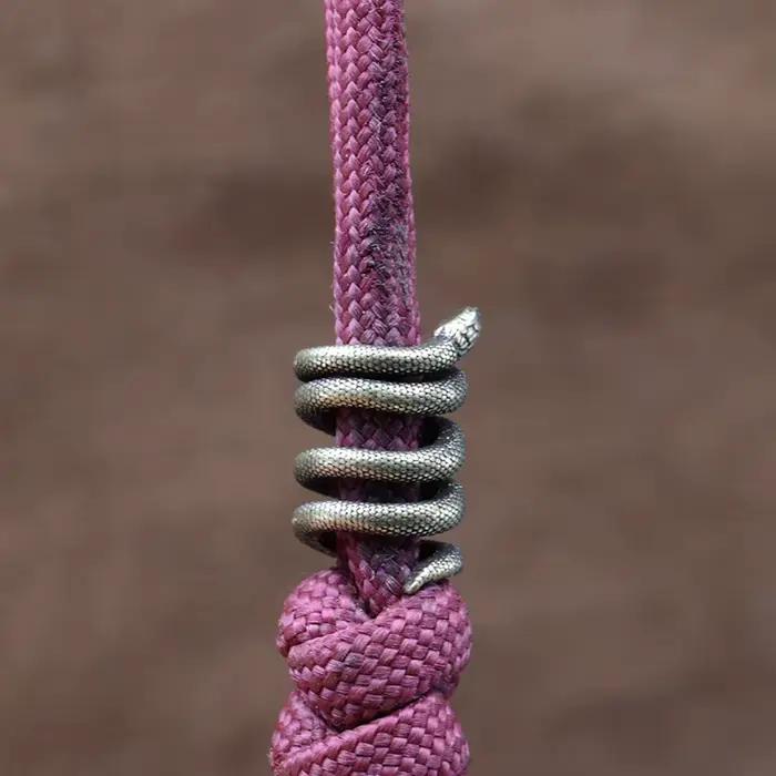Pendentif Python Accessoire en Laiton Compatible Bracelets Perles Couteau Paracord Survie Occasions Extérieures