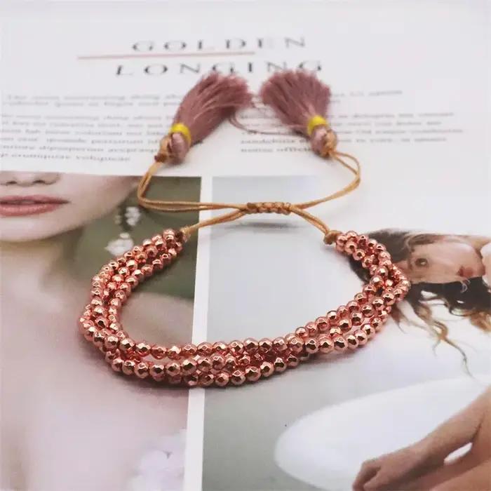 Bracelets en Pierre Hématite pour Homme et Femme