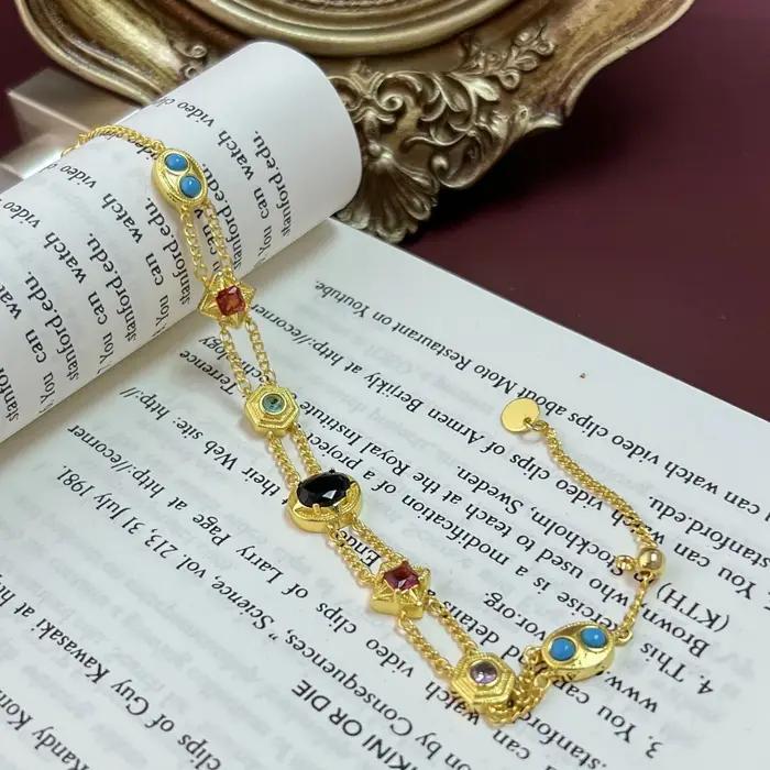 Bracelet de manchette rempli d'or victorien Ero Vintage 14K