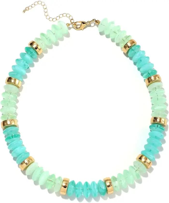Collier ras du cou épais perlé pour femme en or 18 carats