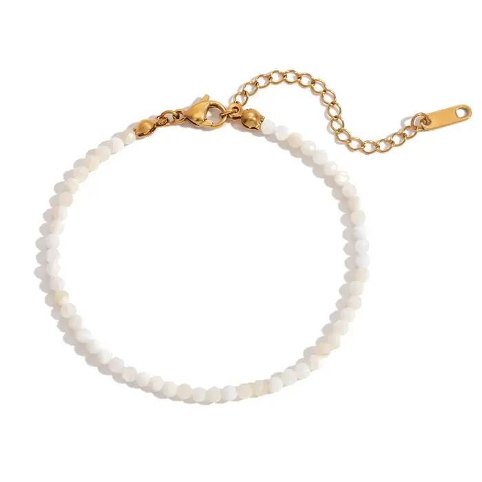 E.B.belle-Perles en Pierre Naturelle pour Femme, Bracelets à Main de Haute Qualité, Accessoires de B