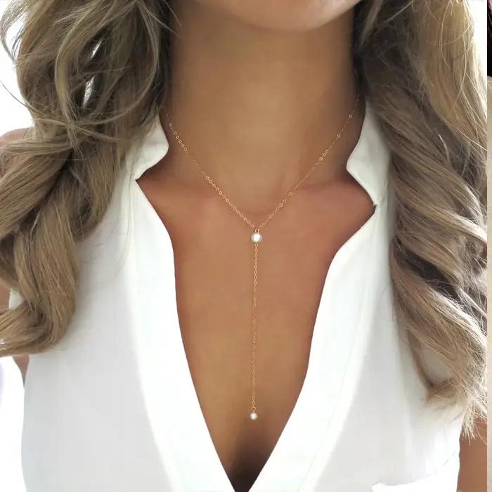EManco – collier élégant en forme de Y